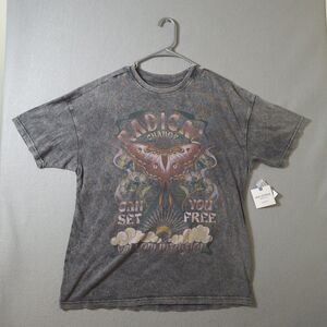 Arizona Jean Co T Shirt Womens XS Radical Change Graphic Print NWT Oversized Fit